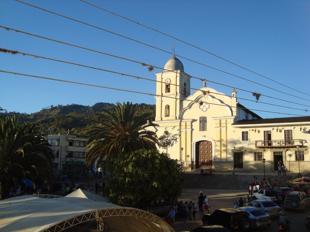 La iglesia principal de Guateque